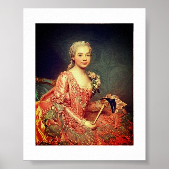 Póster Alexander Roslin – Baroness de Neubourg-Cromière (Frente)