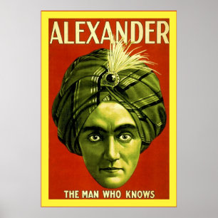 Póster Alexander ~ Vintage Magician Poster