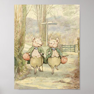 Póster Alexander y Pigling Bland por Beatrix Potter