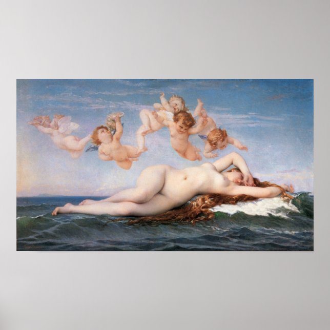 Póster Alexandre Cabanel El nacimiento del Poster Venus (Frente)