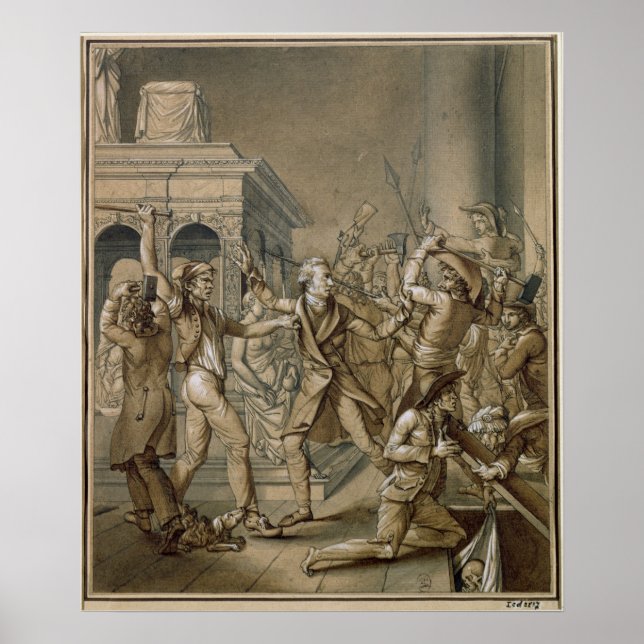 Póster Alexandre Lenoir  opposing the destruction (Frente)