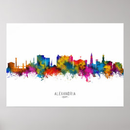 Póster Alexandria Egypt Skyline