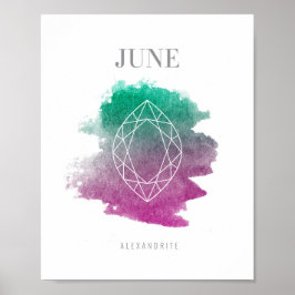 Póster Alexandrite Birthstone
