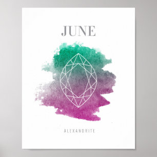 Póster Alexandrite Birthstone