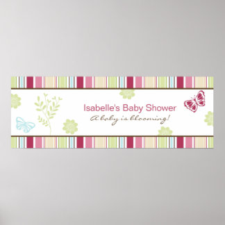 Póster Alexis Garden Baby Shower Banner