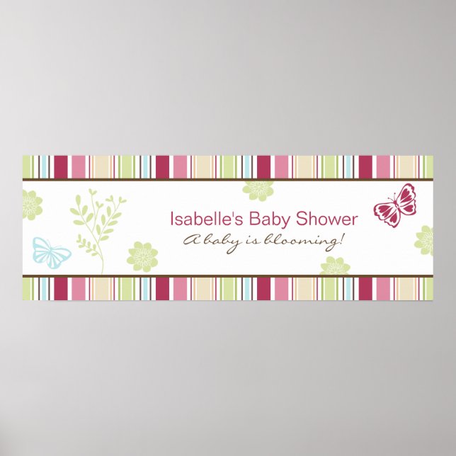 Póster Alexis Garden Baby Shower Banner (Frente)