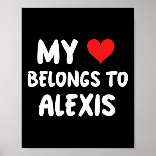 Póster Alexis - Mi corazón pertenece a Alexis - Amor 