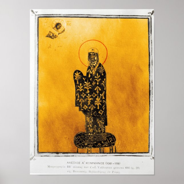 Póster Alexius I Comnenus , emperador bizantino 2 (Frente)