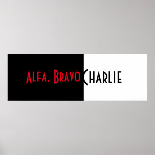 Póster Alfa, Bravo Charlie Poster