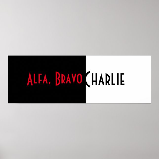 Póster Alfa, Bravo Charlie Poster (Frente)