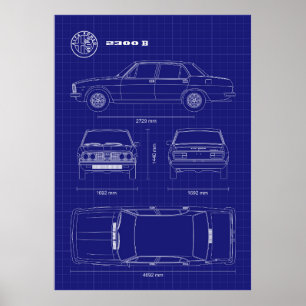 Póster Alfa Romeo 2300
