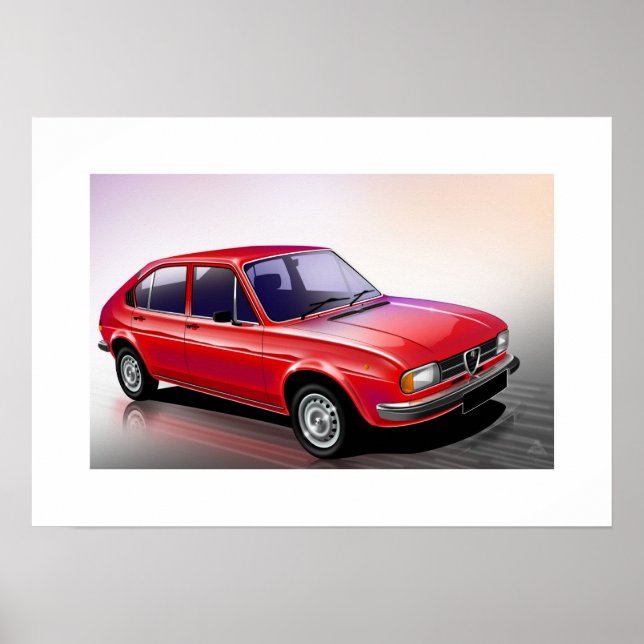 Póster Alfa Romeo Alfasud (Frente)