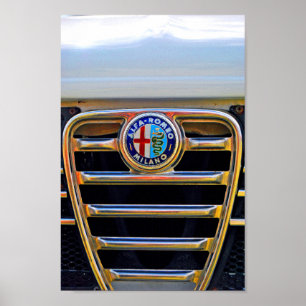 Póster Alfa Romeo Milano Classic Sports Car