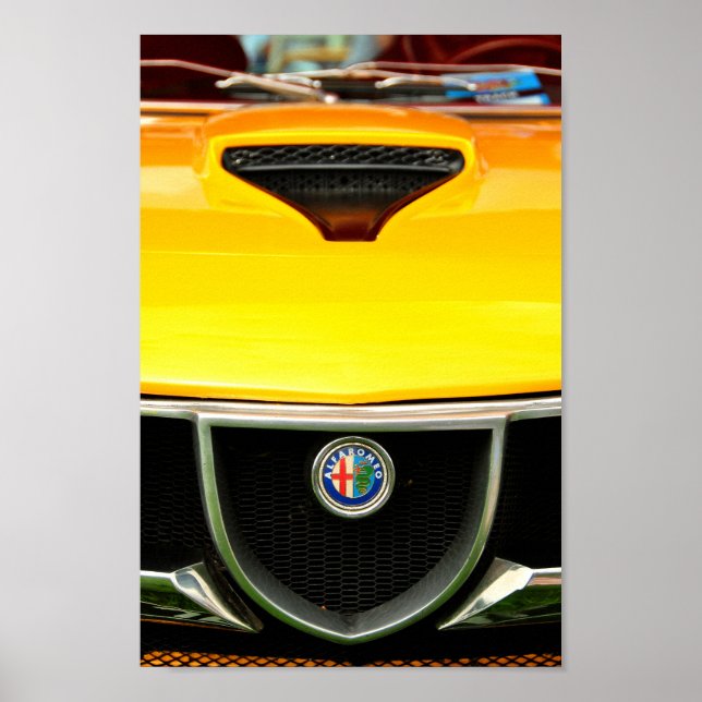 Póster Alfa Romeo Montreal Classic Sports Car (Frente)
