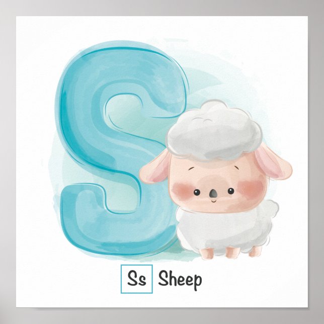 Póster Alfabeto animal (Frente)