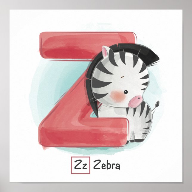 Póster Alfabeto animal (Frente)