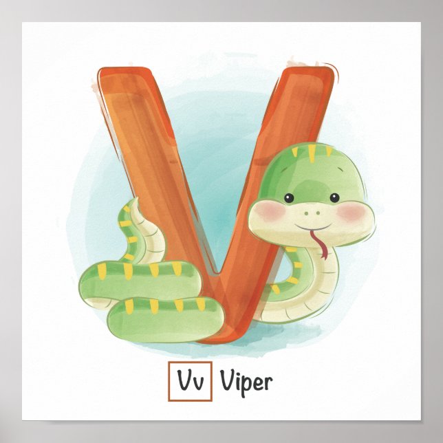 Póster Alfabeto animal (Frente)