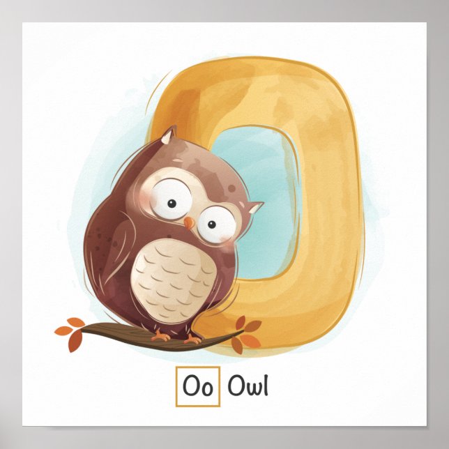Póster Alfabeto animal (Frente)