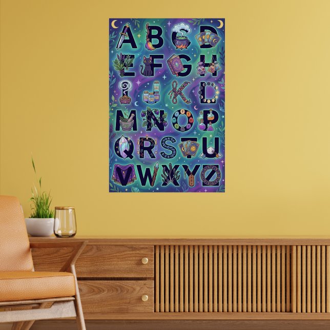 Póster Alfabeto Brujo A-Z  (Salón 2)