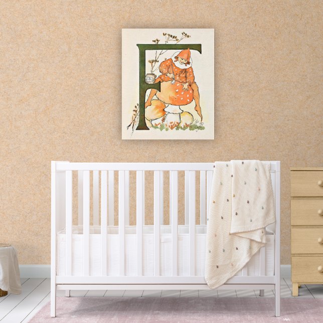 Póster alfabeto de hada de flores vintage (Subido por el creador)