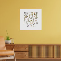 Alfabeto de mariposa para Nursera de la Naturaleza