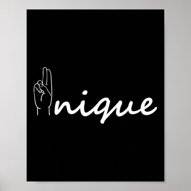 Póster Alfabeto único ASL American Sing Language ASL Tea (Frente)