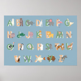 Póster Alfabetos de animales
