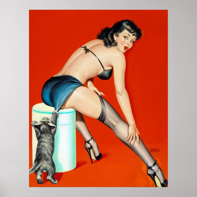Póster Alfiler de pulpa de Kitty (Frente)
