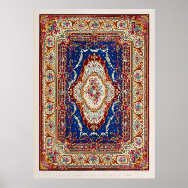 Póster Alfombra Axminster de las artes industriales de la (Frente)