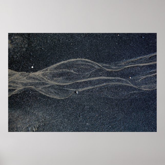 Póster Alfombra de área blanca y negra (Frente)