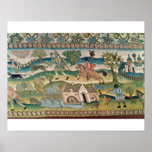 Póster Alfombra de la tabla de Bradford, detalle de