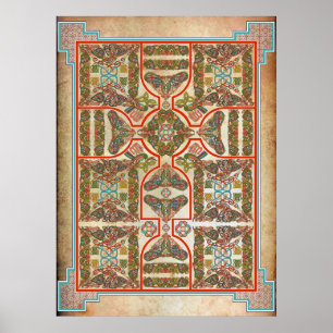 Póster Alfombra de símbolos celtas