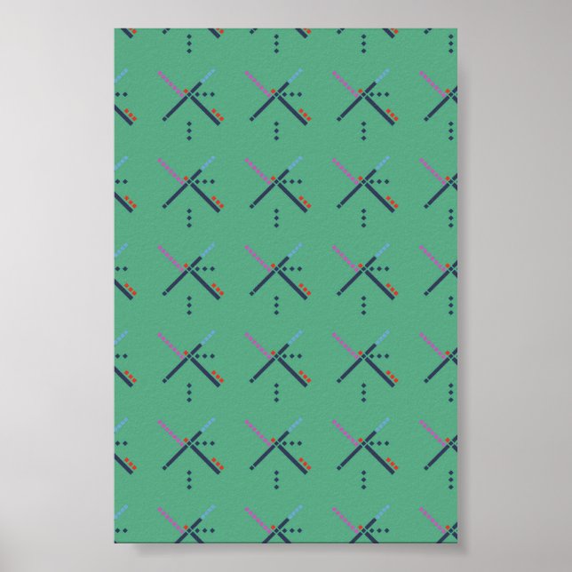 Póster Alfombra del aeropuerto PDX (Frente)