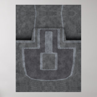 Póster alfombra del puente de la nave de niveles inferior