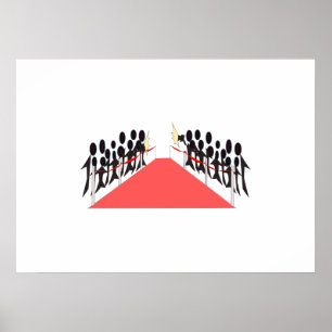 Póster Alfombra roja de la celebridad