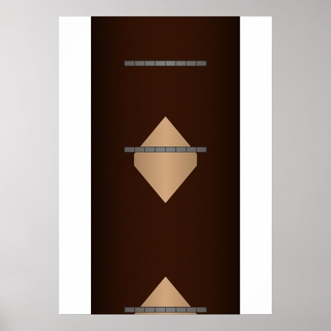 Póster alfombra templo nave espacial (Frente)