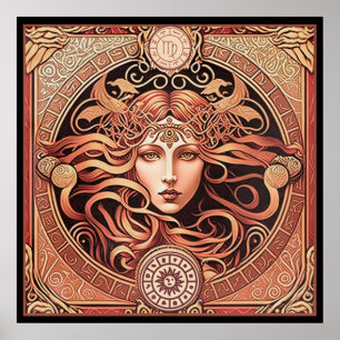 Póster Alfons Maria Mucha ~ Art Nouveau 1 300 Alfons