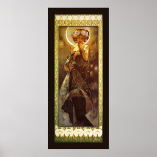 Póster Alfons Mucha: Luna