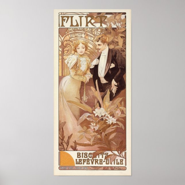 Póster Alfons Mucha - Poster Art Nouveau (Frente)