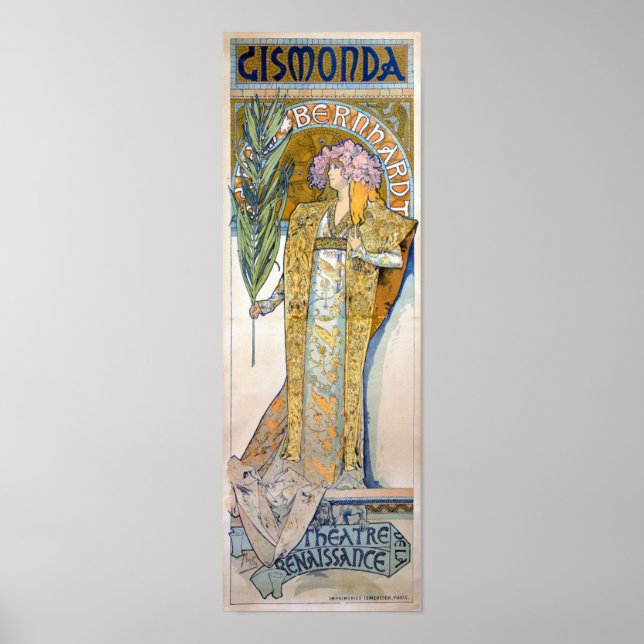 Póster Alfons Mucha - Poster Art Nouveau (Frente)