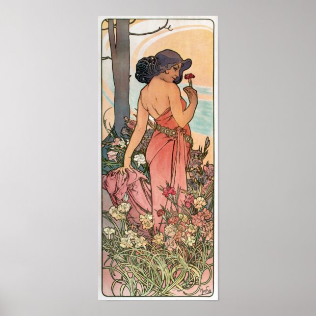 Póster Alfons Mucha - Poster Art Nouveau (Frente)