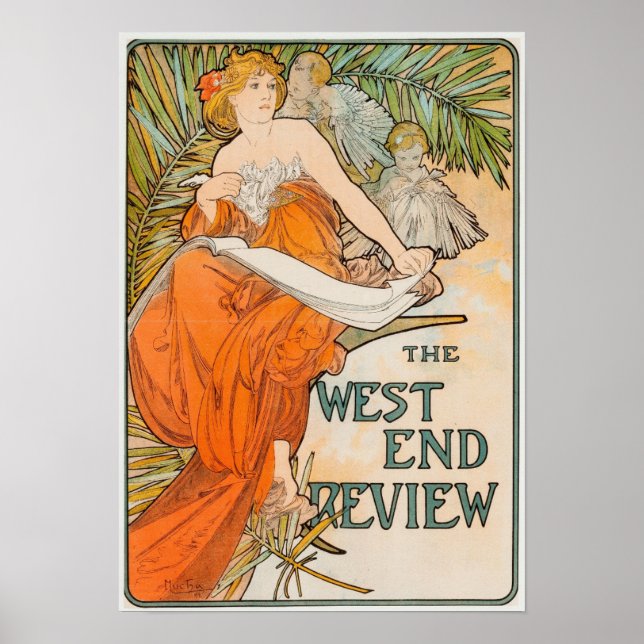 Póster Alfons Mucha - Poster Art Nouveau (Frente)