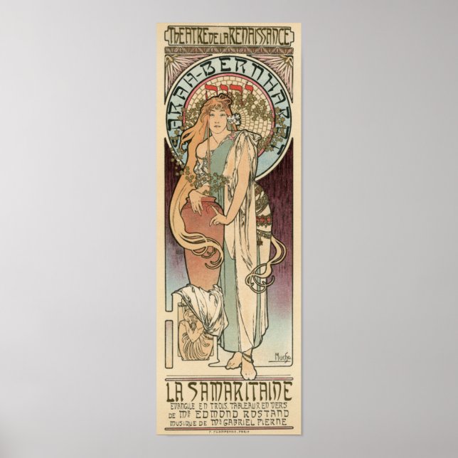 Póster Alfons Mucha - Poster Art Nouveau (Frente)