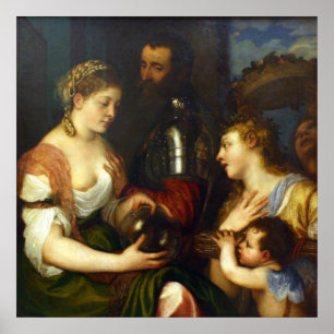 Póster Alfonso de Alvalos, Marquis del Vasto - Titian