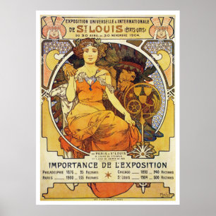 Póster Alfonso Mucha. Expo 1903 de St. Louis