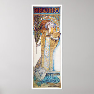 Póster Alfonso Mucha. Gismonda, 1894