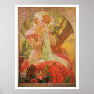 Póster Alfonso Mucha. Lefevre-Utile, Sarah Bernhardt