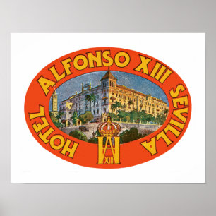 Póster Alfonso XIII Sevilla