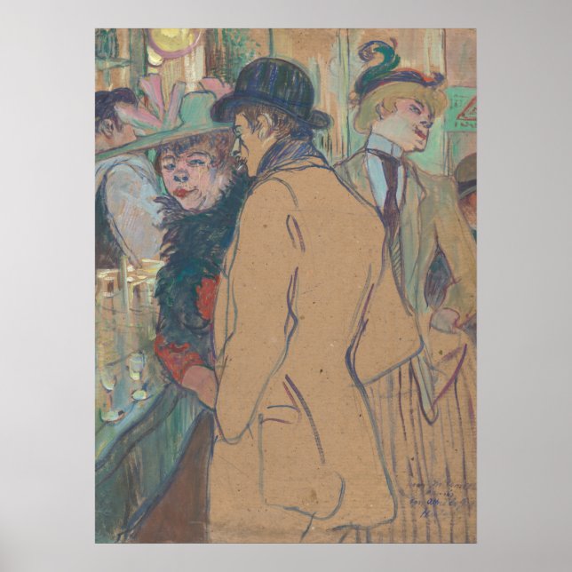 Póster Alfred la Guigne - Bella Artes de Toulouse-Lautrec (Frente)