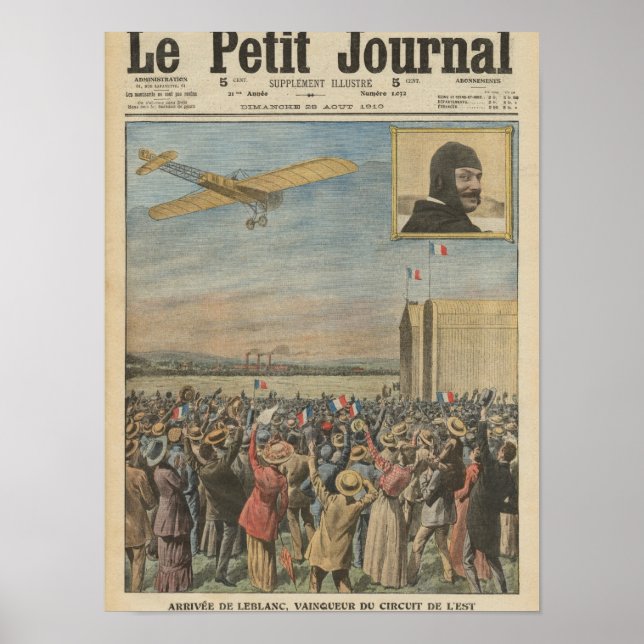 Póster Alfred Leblanc arriving in Issy-les-Moulineaux (Frente)